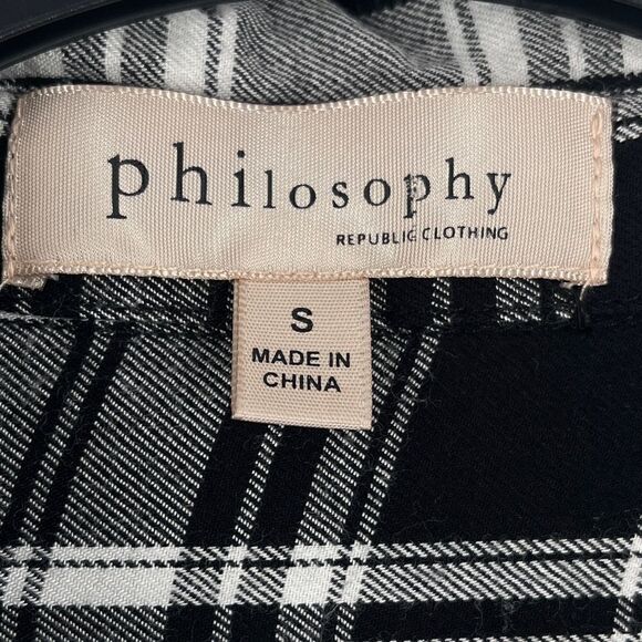 Philosophy ruffled hem plaid Top - Picture 5 of 8